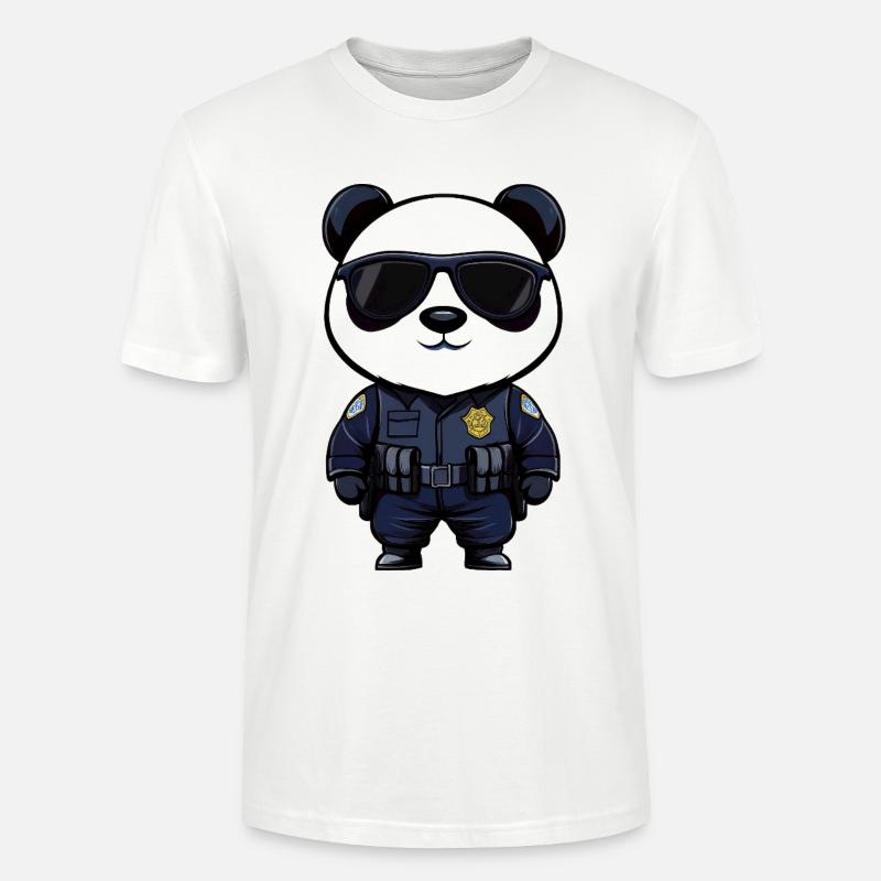 Polizei Pandas - Stanley/Stella Unisex Bio-T-Shirt CRAFTER - Weiß