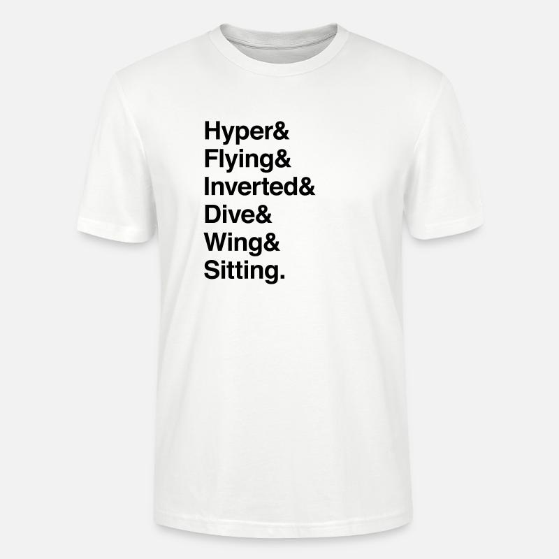 Hyper % Flying & Inverted | Achterbahntypen - Stanley/Stella Unisex Bio-T-Shirt CRAFTER - Weiß