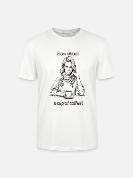 Que diriez-vous d’une tasse de café ? - T-shirt bio CRAFTER Stanley Stella Unisexe - blanc