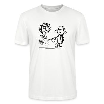 Well maintained 30 years - Stanley/Stella CRAFTER Unisex Organic T-Shirt - white - Front - Alina (178cm) & Michal (187cm)