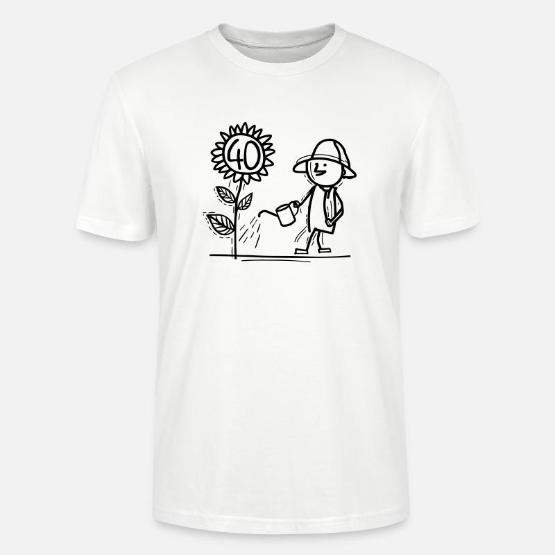 Bien entretenu 40 ans - T-shirt bio CRAFTER Stanley Stella Unisexe - blanc
