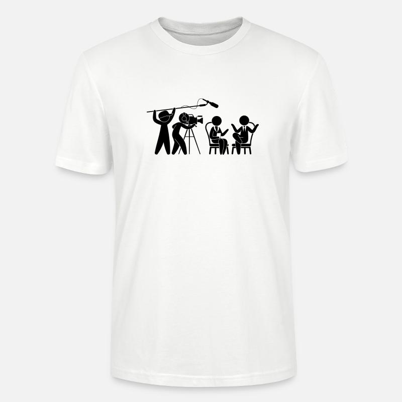 Fernsehen Studio Talkshow - Stanley/Stella Unisex Bio-T-Shirt CRAFTER - Weiß