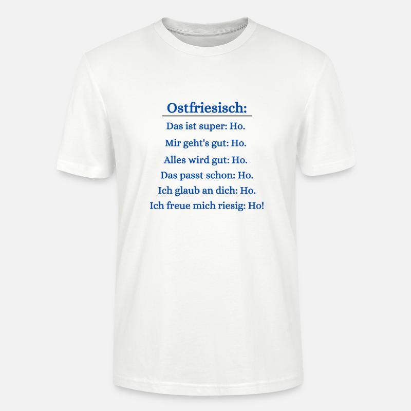 Ostfriesischstunde - Stanley/Stella Unisex Bio-T-Shirt CRAFTER - Weiß