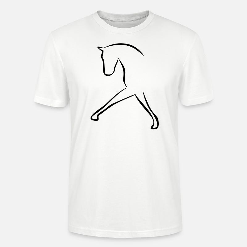 Pferd - Stanley/Stella Unisex Bio-T-Shirt CRAFTER - Weiß