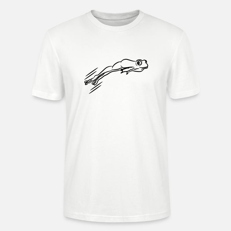 Saut de grenouille - T-shirt bio CRAFTER Stanley Stella Unisexe - blanc