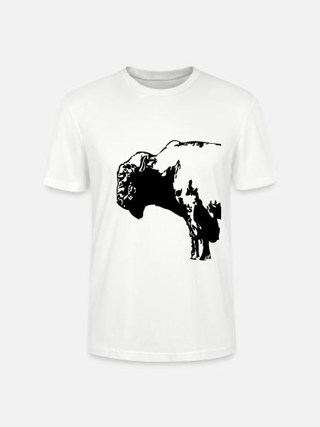 Buffalo - Bull - Stanley/Stella CRAFTER Unisex Organic T-Shirt - white