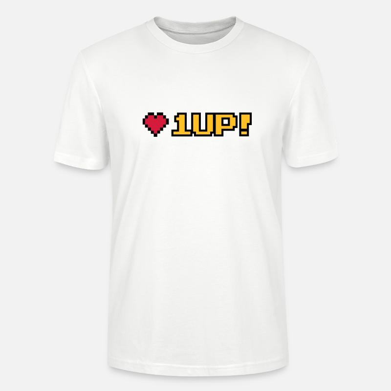 8-Bit 1UP - T-shirt bio CRAFTER Stanley Stella Unisexe - blanc