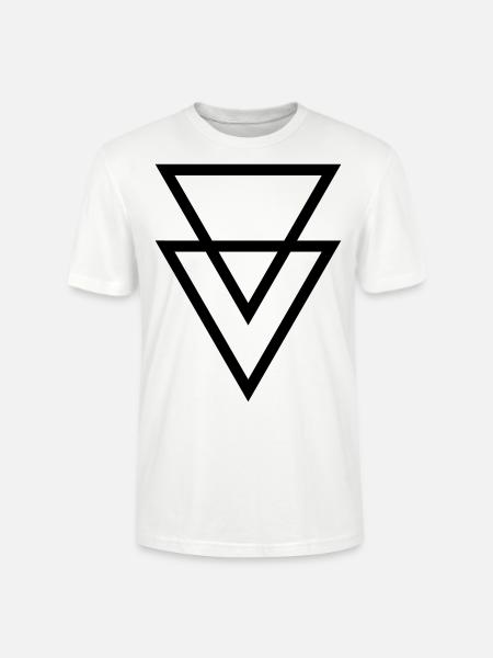 Triangles Symbols Vector - Stanley/Stella CRAFTER Unisex Organic T-Shirt - white