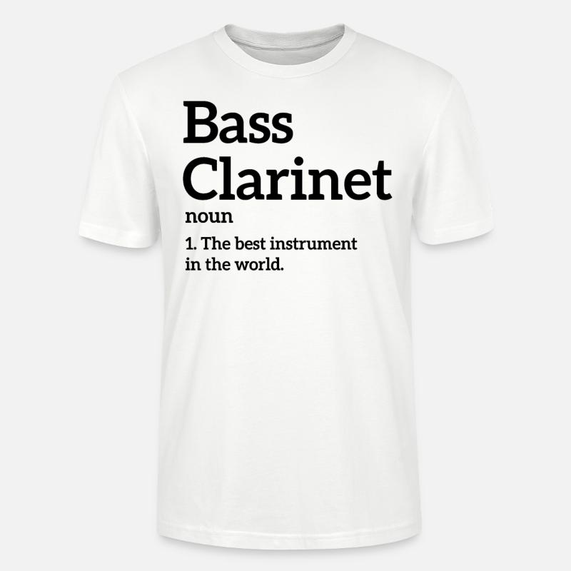 Définition Basse Clarinette - T-shirt bio CRAFTER Stanley Stella Unisexe - blanc