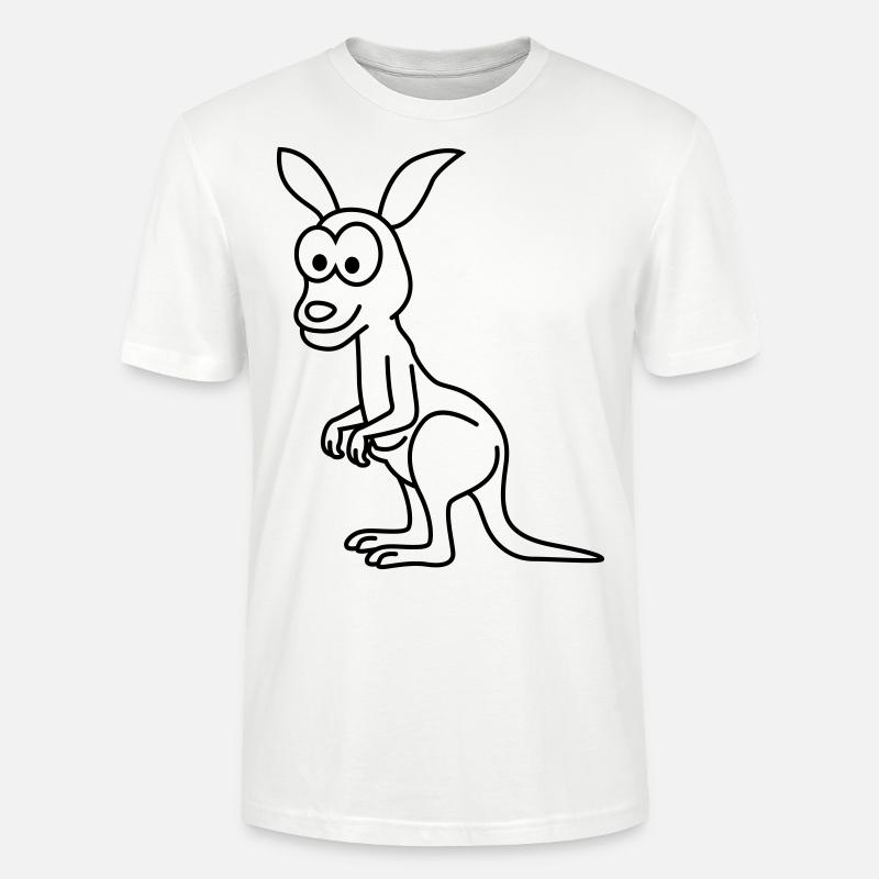Kangaroo Comic - Stanley/Stella CRAFTER Unisex Organic T-Shirt - white