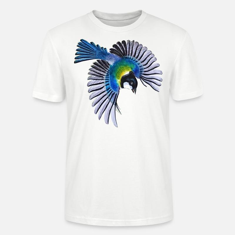 Kohlmeise - Stanley/Stella Unisex Bio-T-Shirt CRAFTER - Weiß