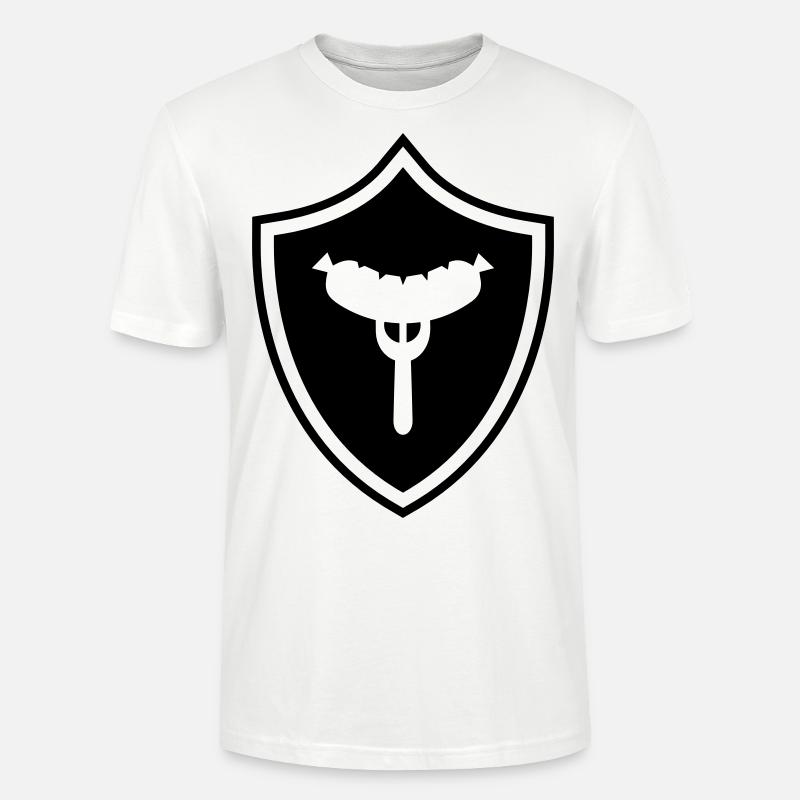 Wurst Gabel Wappen - Stanley/Stella Unisex Bio-T-Shirt CRAFTER - Weiß