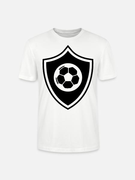 Football crest - Stanley/Stella CRAFTER Unisex Organic T-Shirt - white