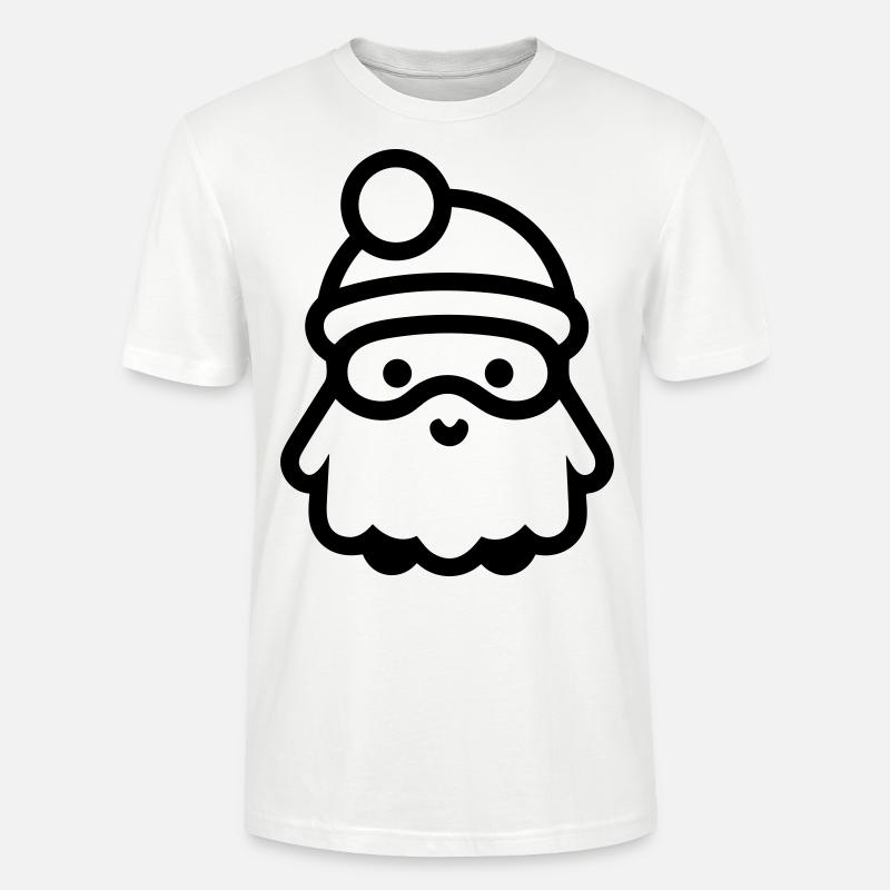 Petit pere noel - T-shirt bio CRAFTER Stanley Stella Unisexe - blanc