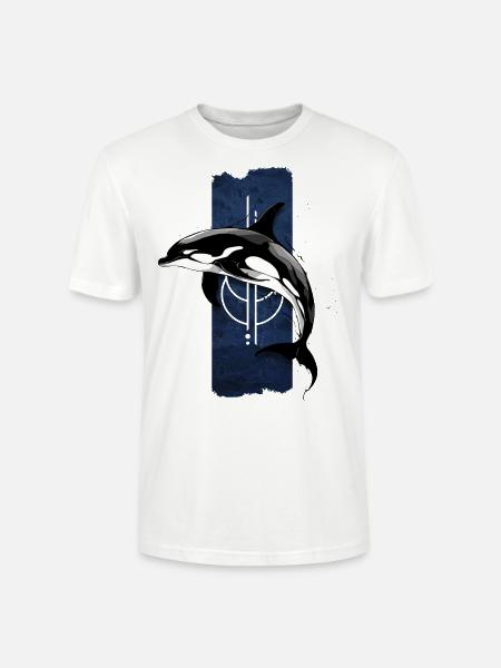 Ocean Monarch: Majestätischer Schwertwal - Stanley/Stella Unisex Bio-T-Shirt CRAFTER - Weiß