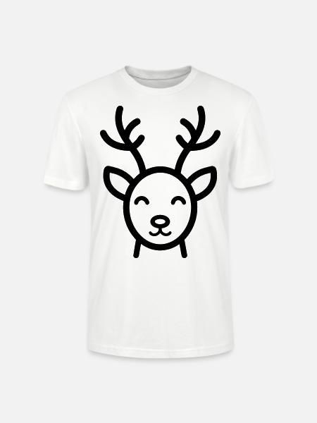 Rentier - Stanley/Stella Unisex Bio-T-Shirt CRAFTER - Weiß