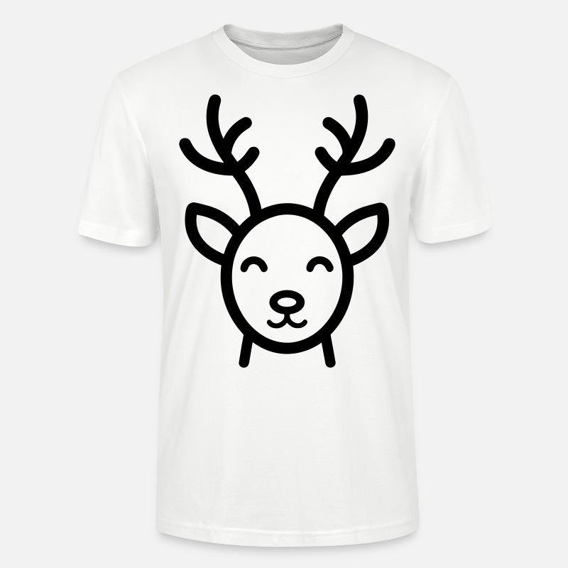 Rentier - Stanley/Stella Unisex Bio-T-Shirt CRAFTER - Weiß