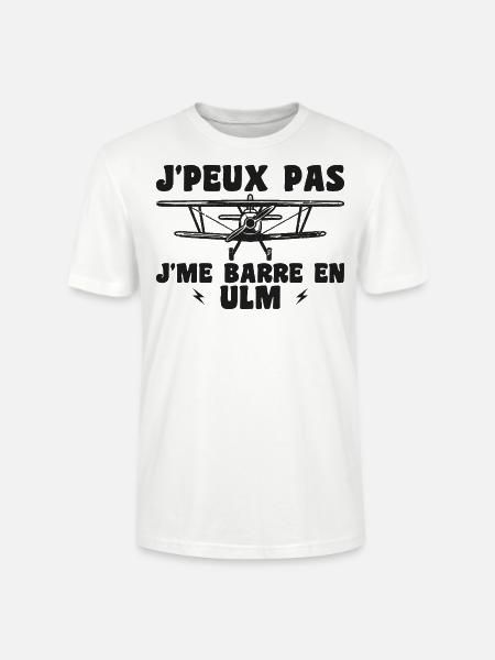 Plane Humor Ulm - Stanley/Stella CRAFTER Unisex Organic T-Shirt - white