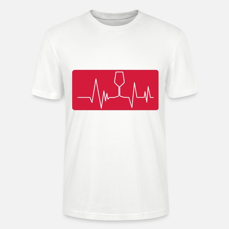 WEIN - Vitalparameter (v) - Stanley/Stella Unisex Bio-T-Shirt CRAFTER - Weiß
