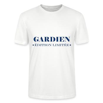 gardien - T-shirt bio CRAFTER Stanley Stella Unisexe - blanc - Devant - Alina (178cm) & Michal (187cm)