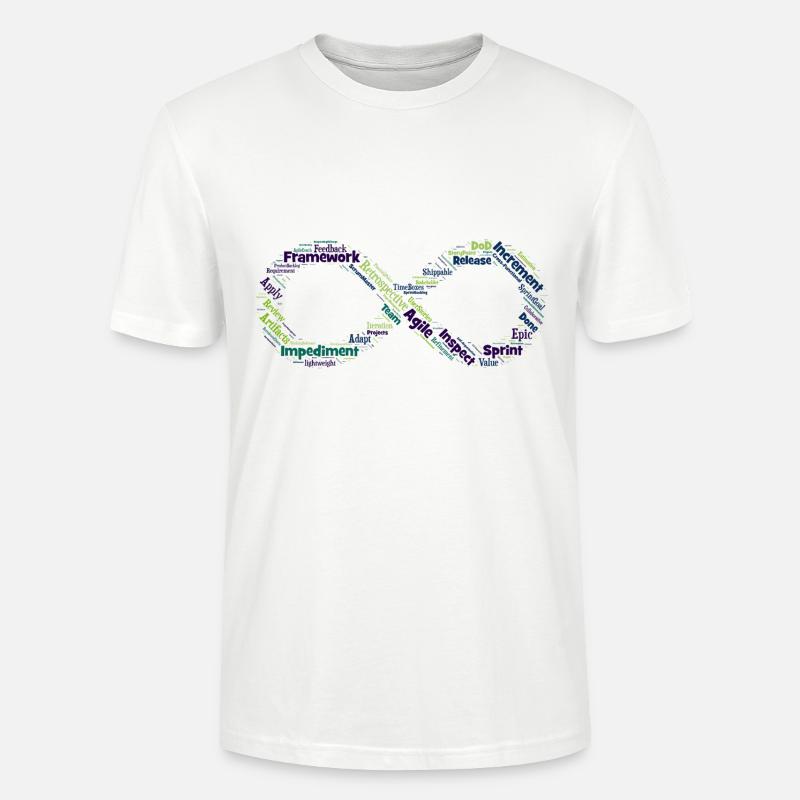 Agile loop - Stanley/Stella CRAFTER Unisex Organic T-Shirt - white