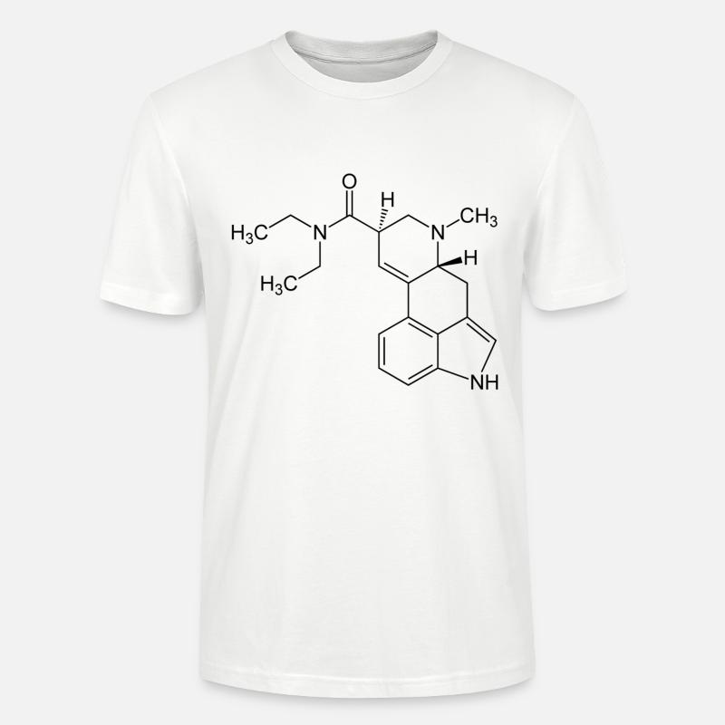 LSD molecule - Stanley/Stella CRAFTER Unisex Organic T-Shirt - white