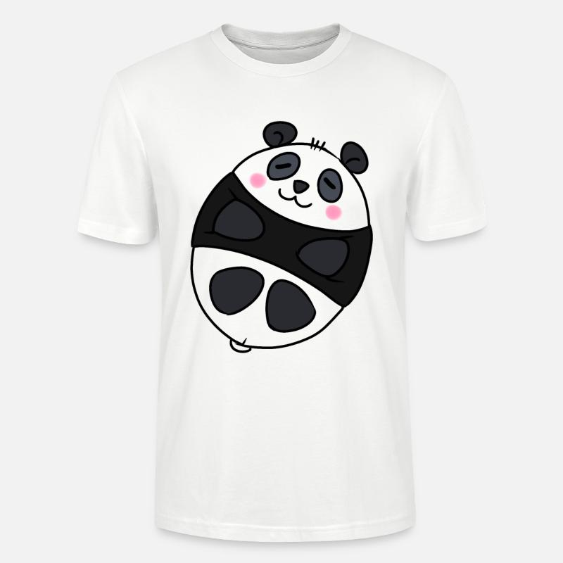 Süßer Panda - Stanley/Stella Unisex Bio-T-Shirt CRAFTER - Weiß