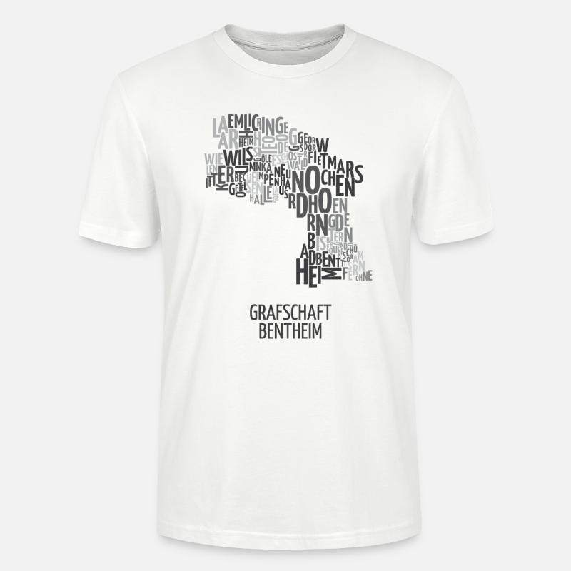 Grafschaft Bentheim TShirt Geschenk - Stanley/Stella Unisex Bio-T-Shirt CRAFTER - Weiß