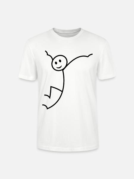 Strichmännchen - Stanley/Stella Unisex Bio-T-Shirt CRAFTER - Weiß