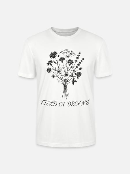 Traumblüten Silhouetten Bouquet - Stanley/Stella Unisex Bio-T-Shirt CRAFTER - Weiß