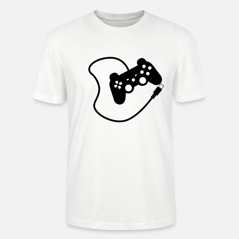 Playstation Controller - Stanley/Stella Unisex Bio-T-Shirt CRAFTER - Weiß