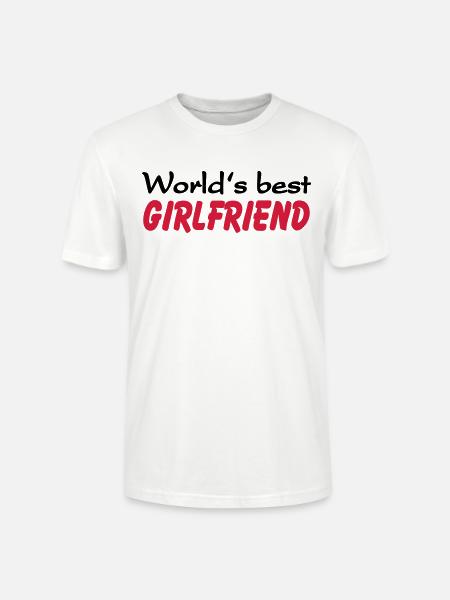 World's best Girlfriend - T-shirt bio CRAFTER Stanley Stella Unisexe - blanc