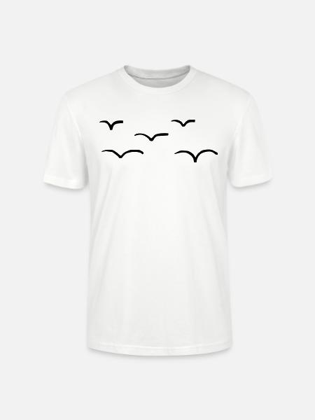 5 Vögel - Stanley/Stella Unisex Bio-T-Shirt CRAFTER - Weiß