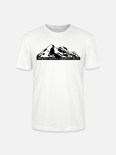 Alpspitze Zugspitze - Stanley/Stella CRAFTER Unisex Organic T-Shirt - white