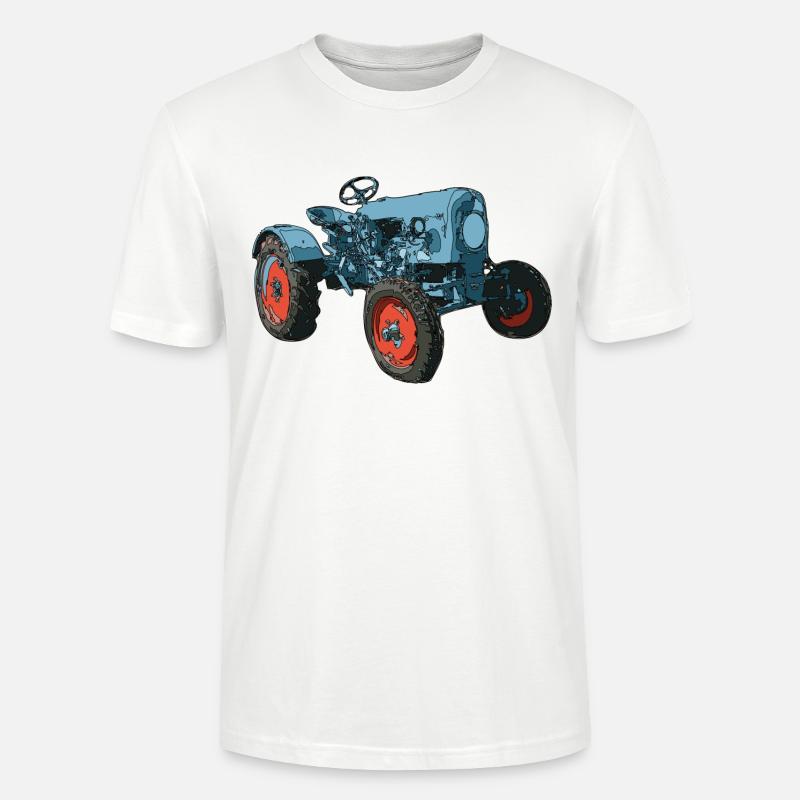 Trecker, Traktor, Schlepper - Stanley/Stella Unisex Bio-T-Shirt CRAFTER - Weiß