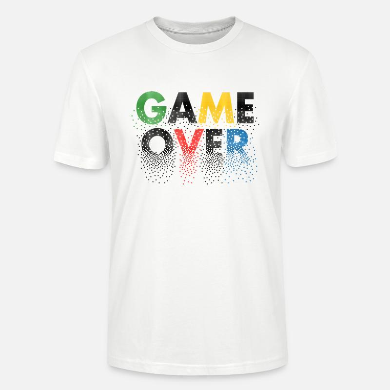 Game Over - tolle Geschenkidee - Stanley/Stella Unisex Bio-T-Shirt CRAFTER - Weiß