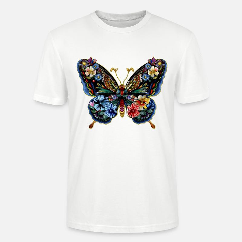 Papillon astucieux - T-shirt bio CRAFTER Stanley Stella Unisexe - blanc