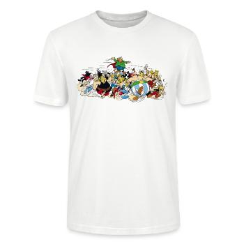 Asterix & Obelix - Attacke - Stanley/Stella Unisex Bio-T-Shirt CRAFTER - Weiß - Vorne - Alina (178cm) & Michal (187cm)