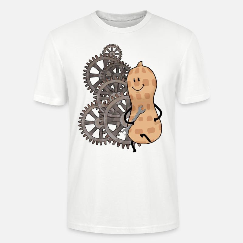 Engrenage Engrenage Clé cacahuète Roue - T-shirt bio CRAFTER Stanley Stella Unisexe - blanc
