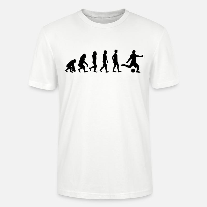 évolution du football - T-shirt bio CRAFTER Stanley Stella Unisexe - blanc