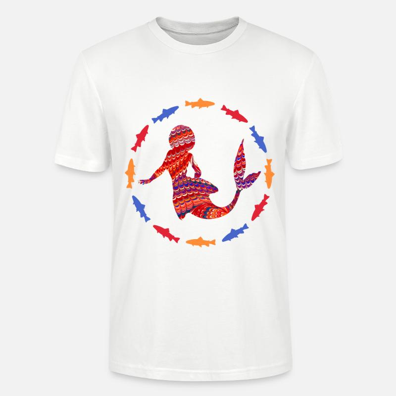 meerjungfrau e 110a - Stanley/Stella Unisex Bio-T-Shirt CRAFTER - Weiß