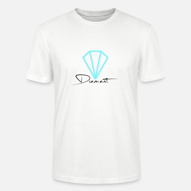 Edelstein Diamant - Stanley/Stella Unisex Bio-T-Shirt CRAFTER - Weiß
