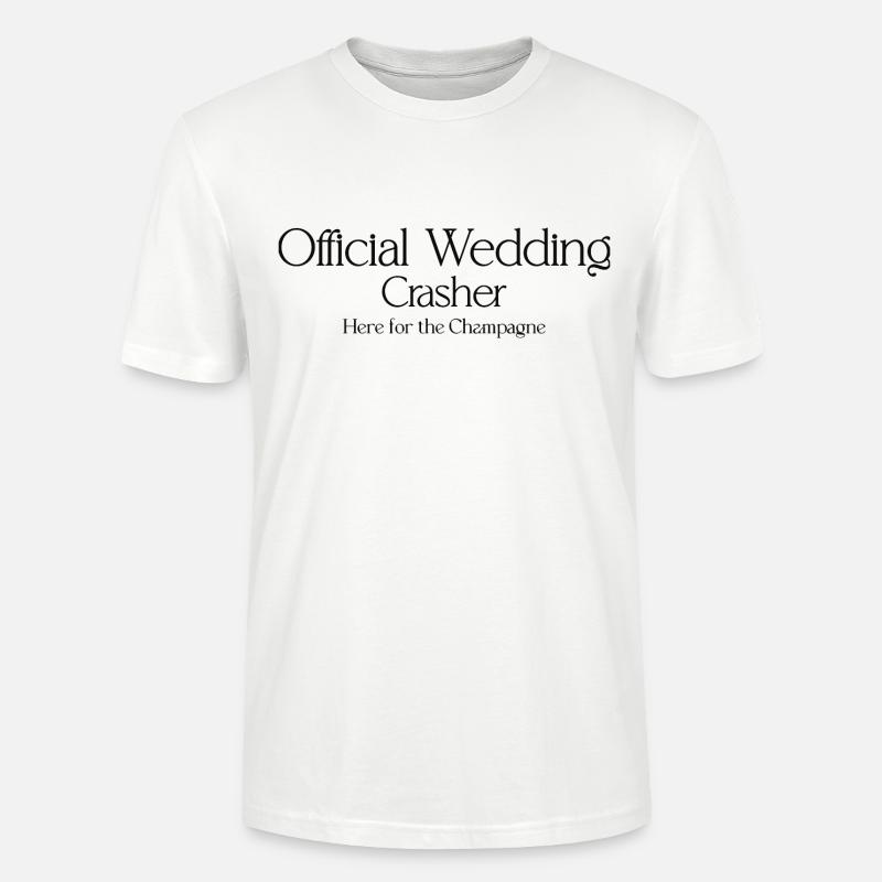 Offizieller Hochzeitscrasher Design - Stanley/Stella Unisex Bio-T-Shirt CRAFTER - Weiß