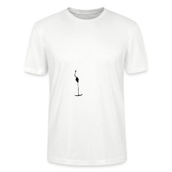 Plateau élévateur - Téléski - Téléski - art - T-shirt bio CRAFTER Stanley Stella Unisexe - blanc - Devant - Alina (178cm) & Michal (187cm)