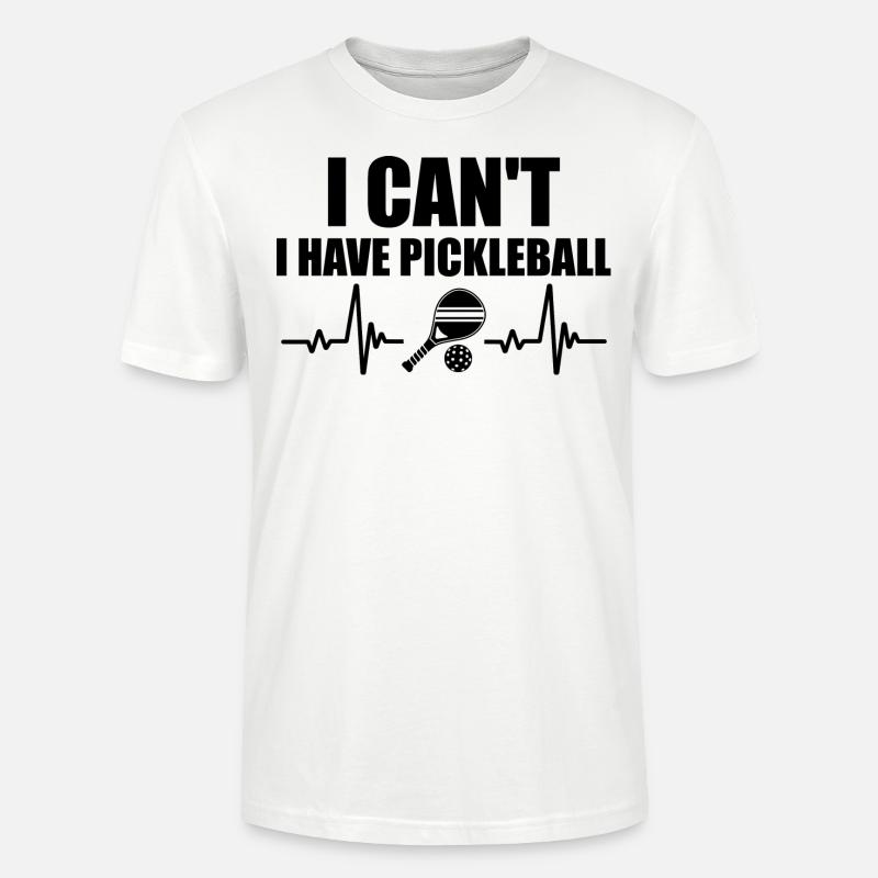 I Can't I Have Pickleball - T-shirt bio CRAFTER Stanley Stella Unisexe - blanc