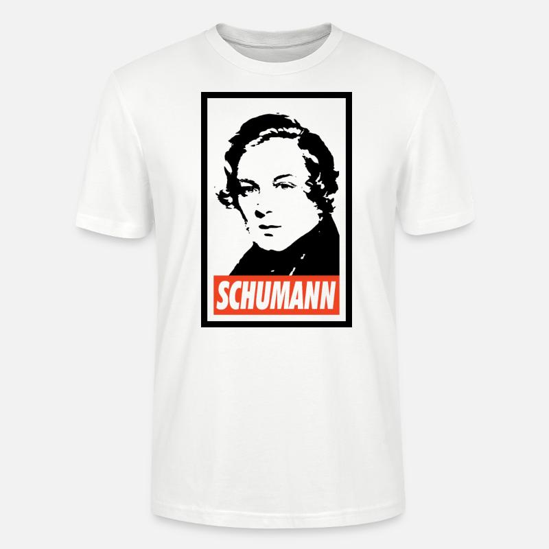 Robert Schumann - T-shirt bio CRAFTER Stanley Stella Unisexe - blanc