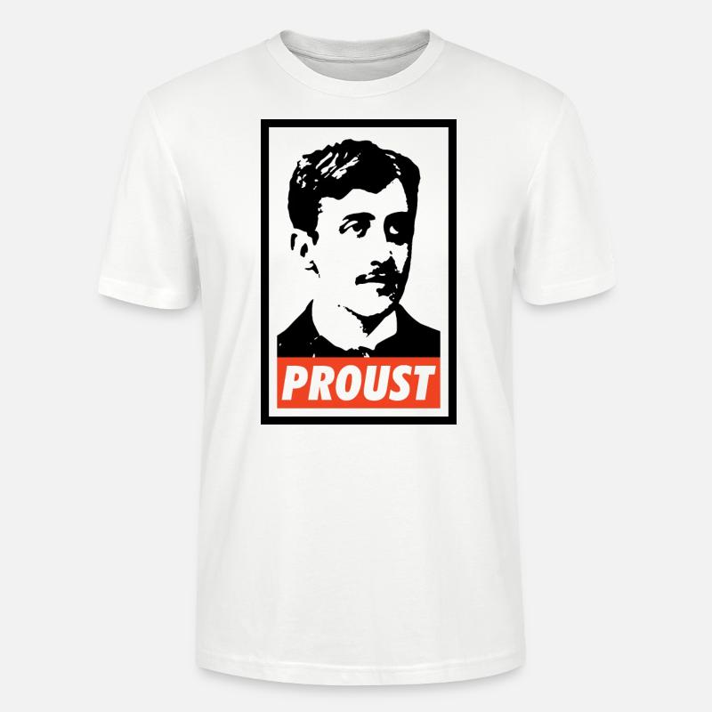 Marcel Proust - T-shirt bio CRAFTER Stanley Stella Unisexe - blanc