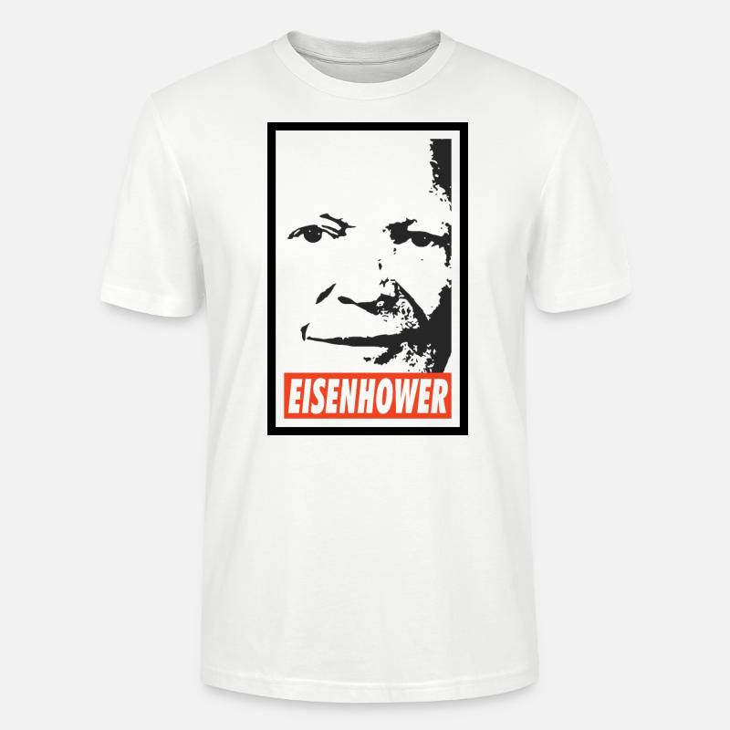 Dwight D. Eisenhower - Stanley/Stella Unisex Bio-T-Shirt CRAFTER - Weiß