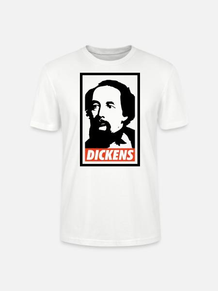 Charles Dickens - Stanley/Stella CRAFTER Unisex Organic T-Shirt - white