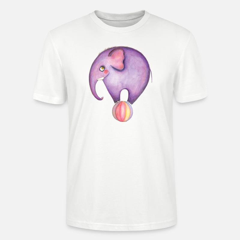 Elefant - Stanley/Stella Unisex Bio-T-Shirt CRAFTER - Weiß